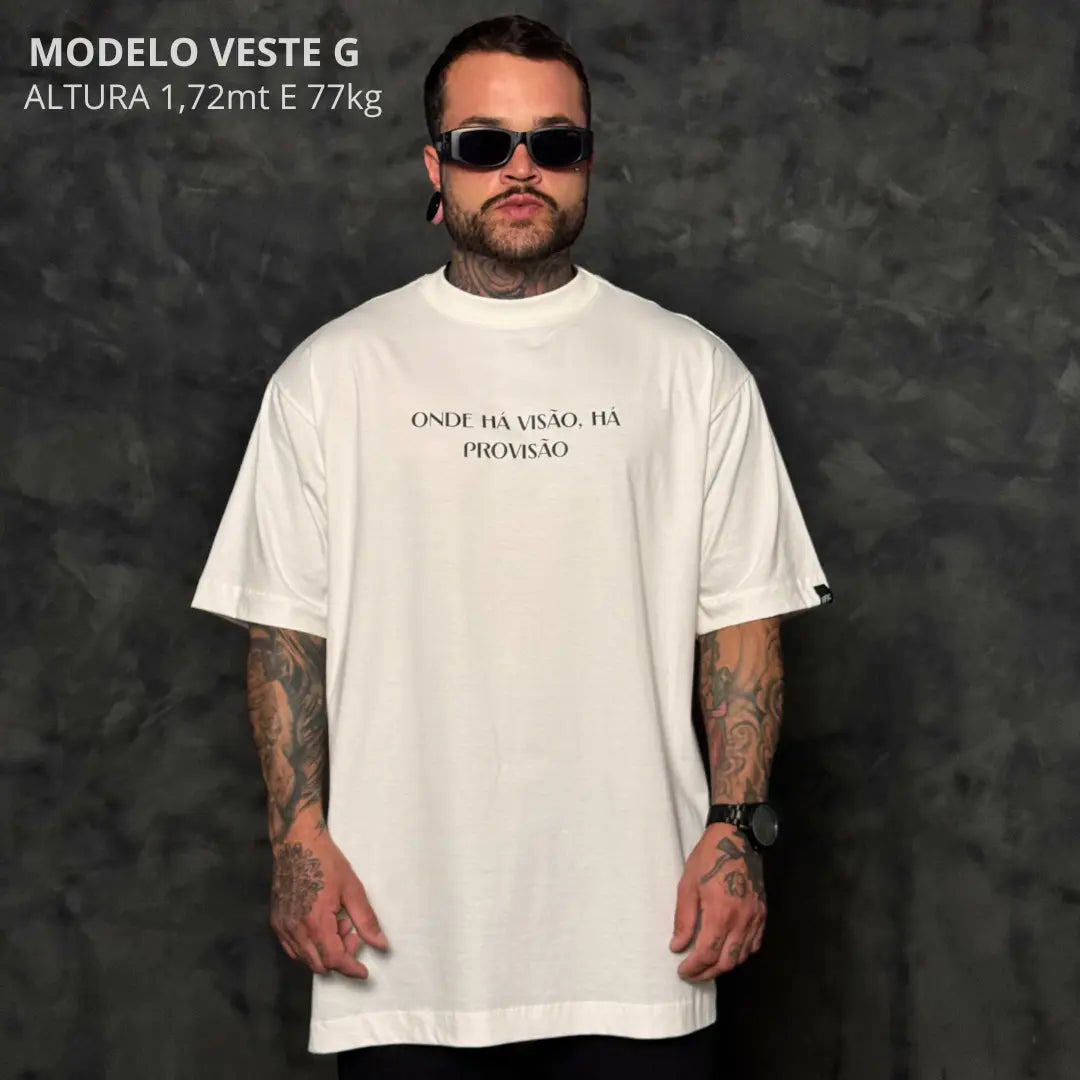 Camiseta Oversized Esperança Off-White