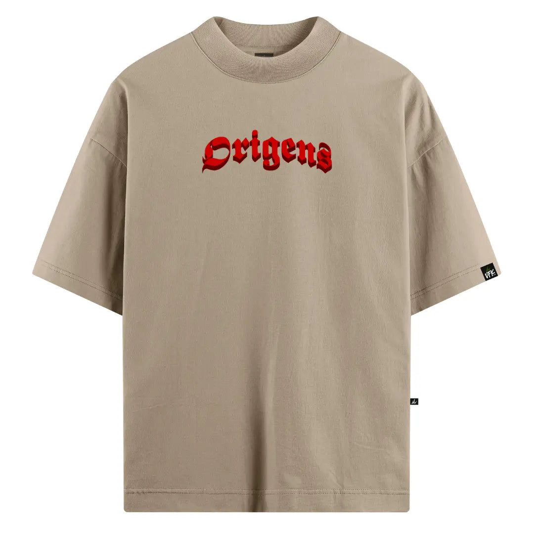 Camiseta Oversized Anjo da Guarda Bege