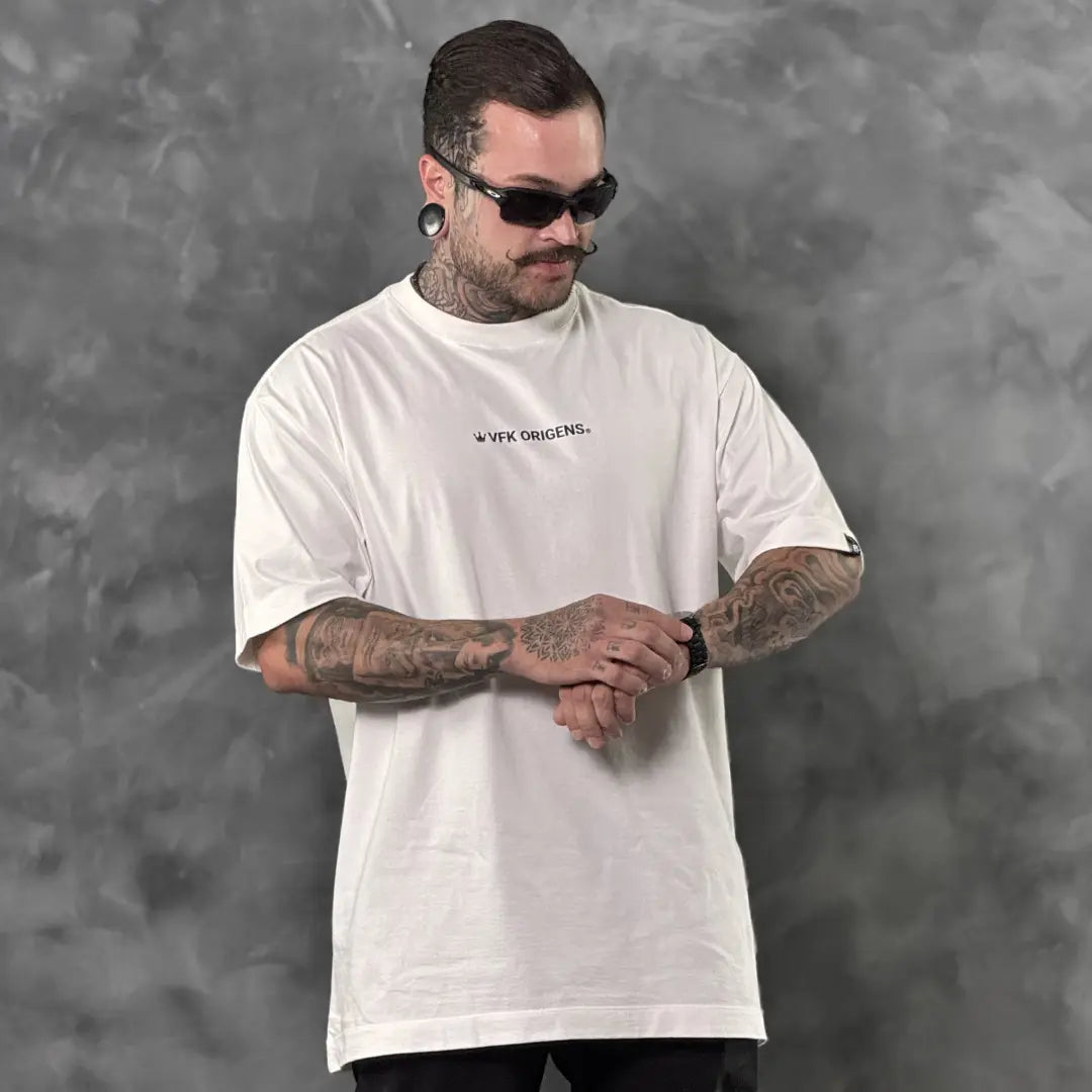 Camiseta Oversized Origins Royal Off-White