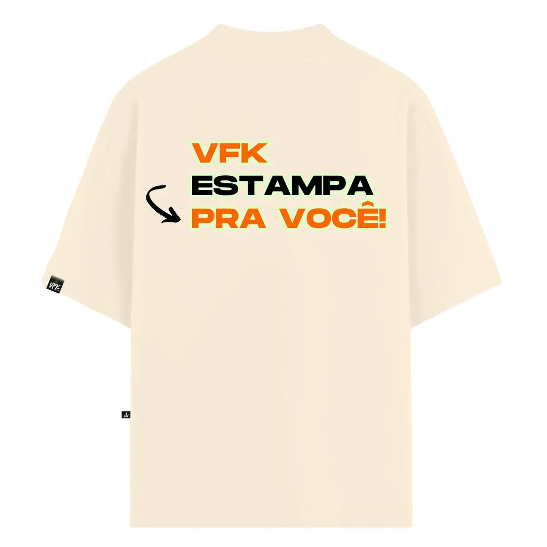 Camiseta Oversized Personalizada Off-White