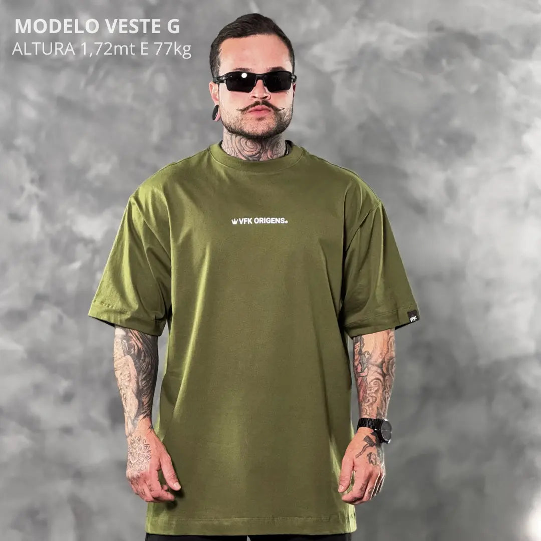 Camiseta Oversized Origins Royal Verde
