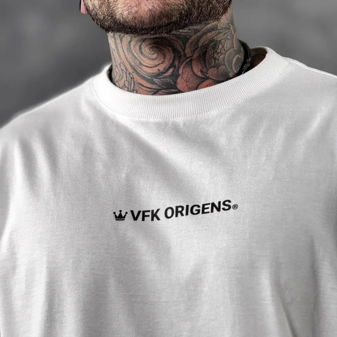 Camiseta Oversized Origins Royal Off-White