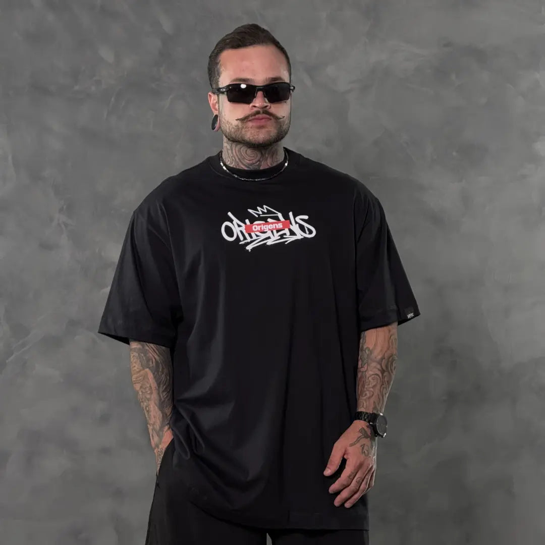 Camiseta Oversized Quebec Preto