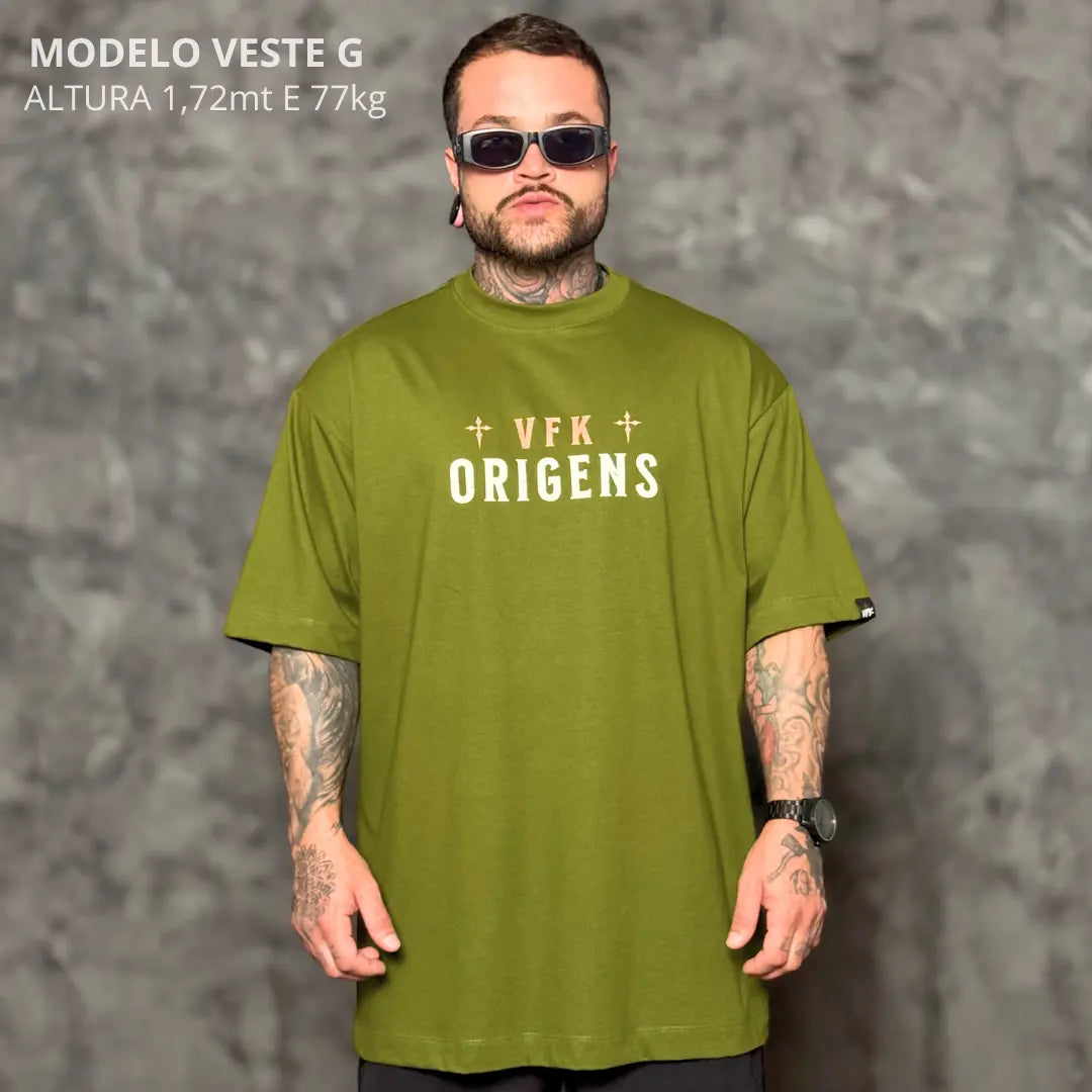 Camiseta Oversized Santa Verde