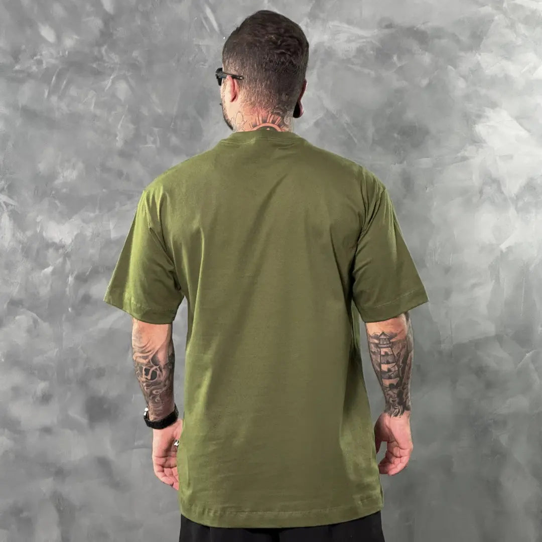 Camiseta Oversized Resistência Verde