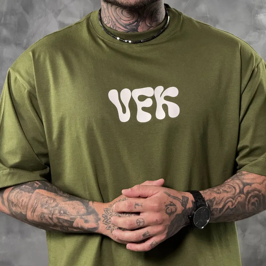 Camiseta Oversized Kria de Rua Verde