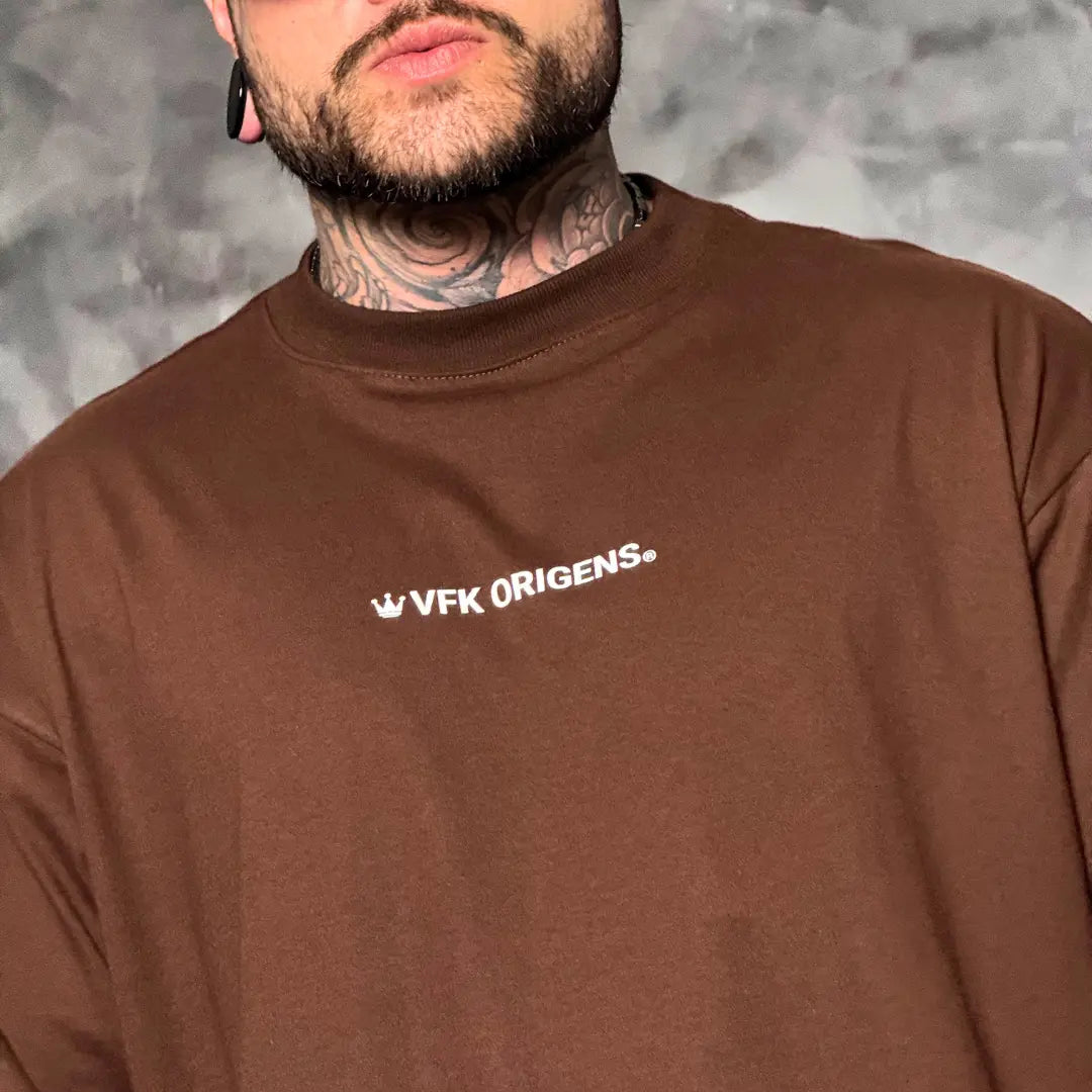 Camiseta Oversized Origins Royal Marrom