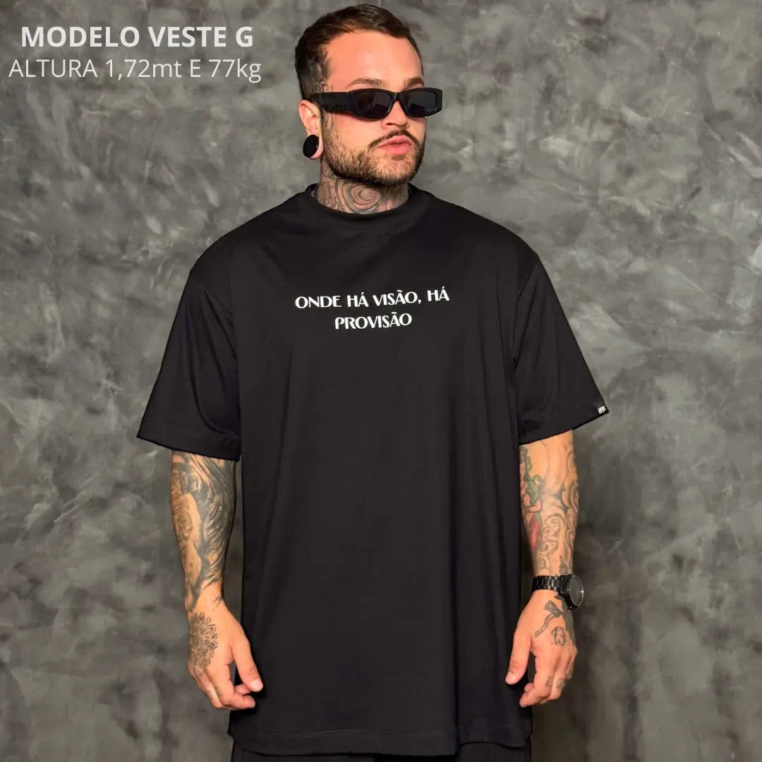 Camiseta Oversized Esperança Preto