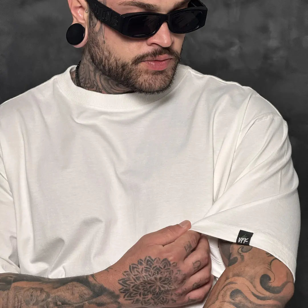 Camiseta Oversized Simple Off White