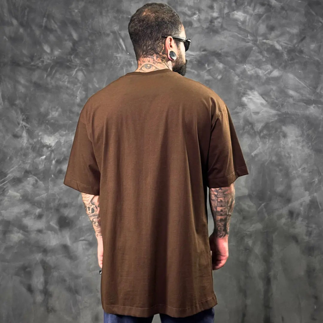 Camiseta Oversized King Marrom