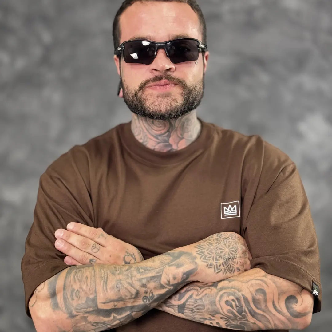 Camiseta Oversized King Marrom