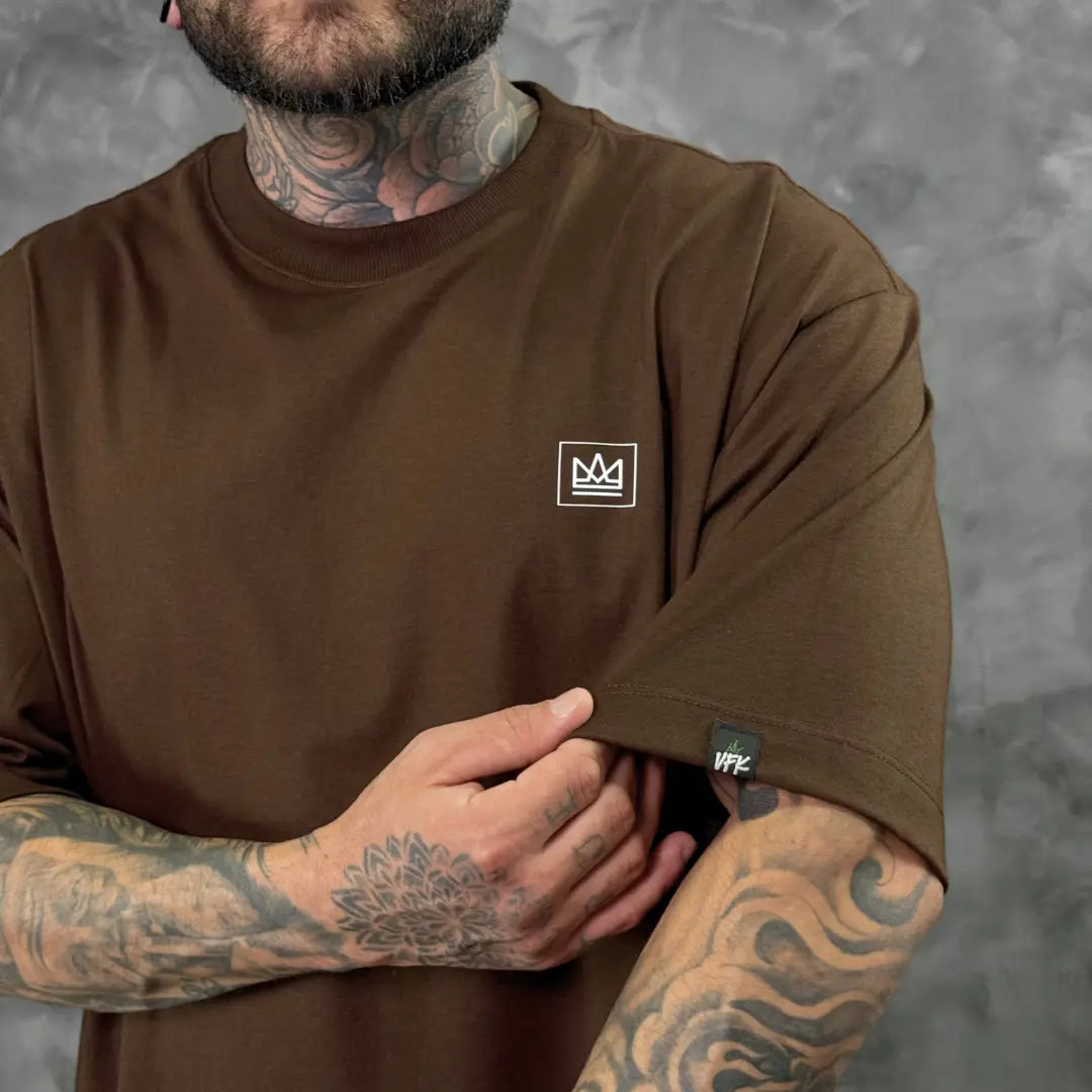 Camiseta Oversized King Marrom