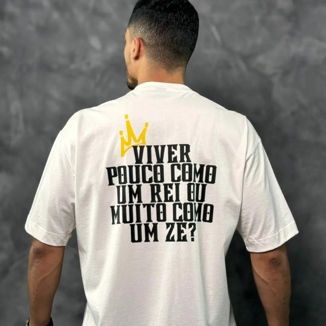 Camiseta Oversized King's Life Off White