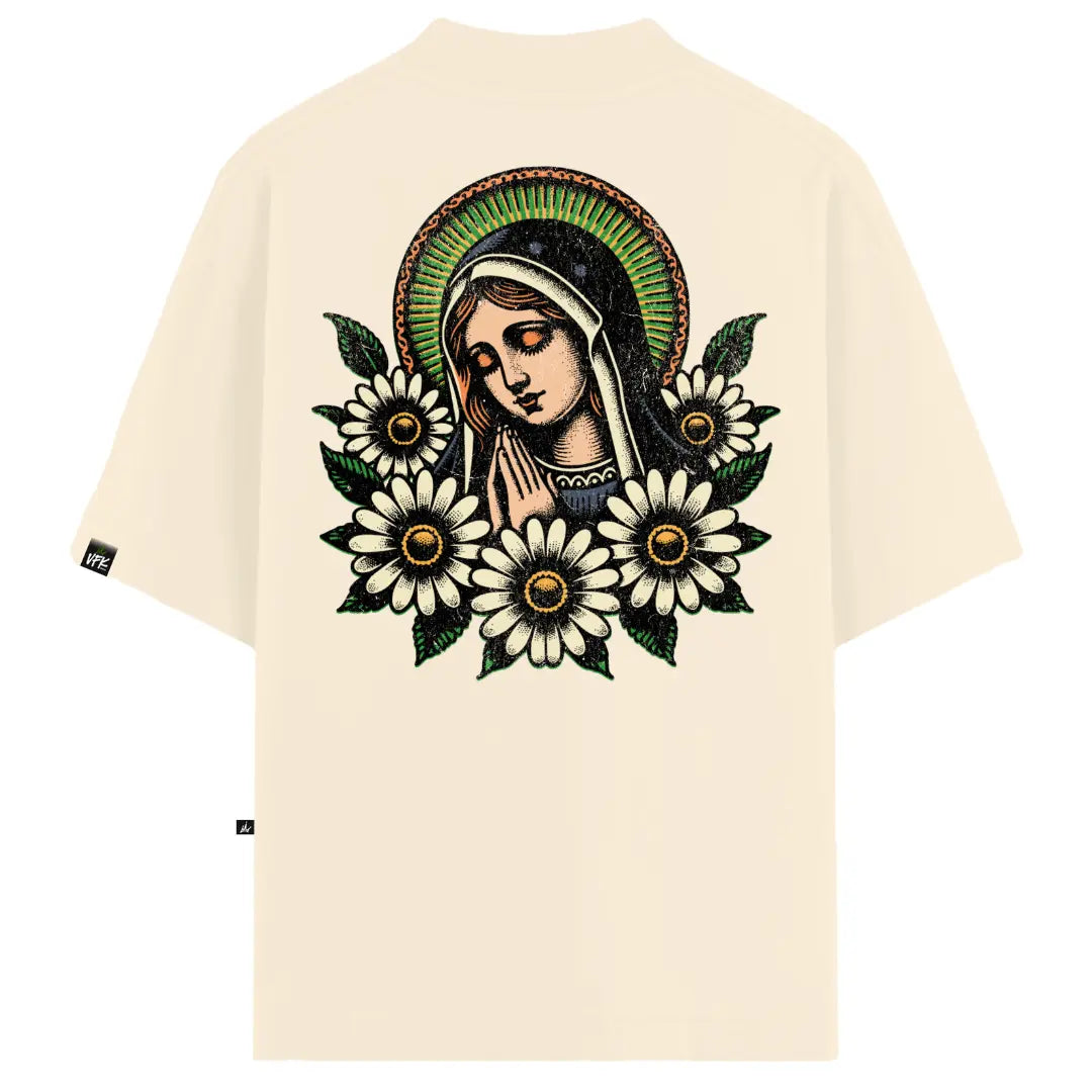 Camiseta Oversized Santa Off-White