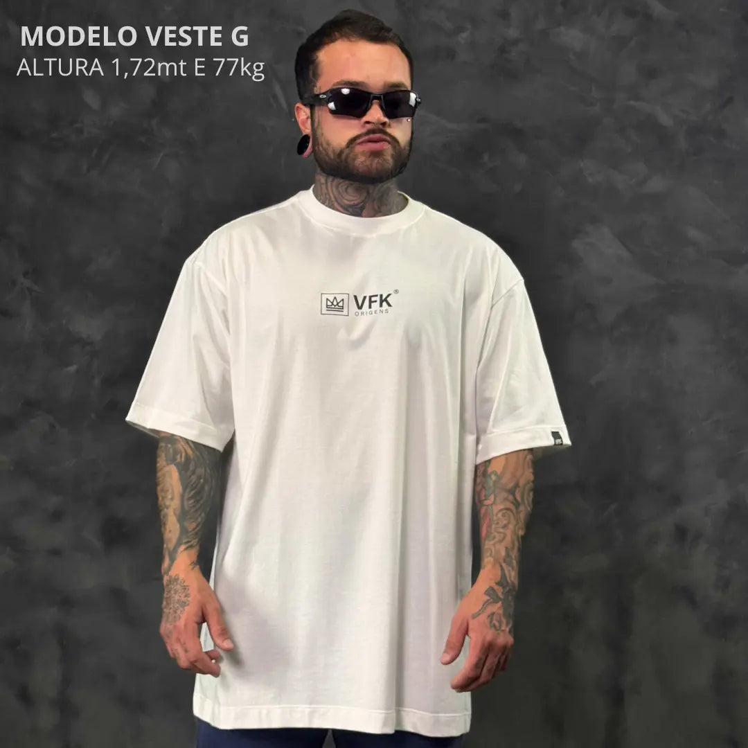 Camiseta Oversized Essência Off-White