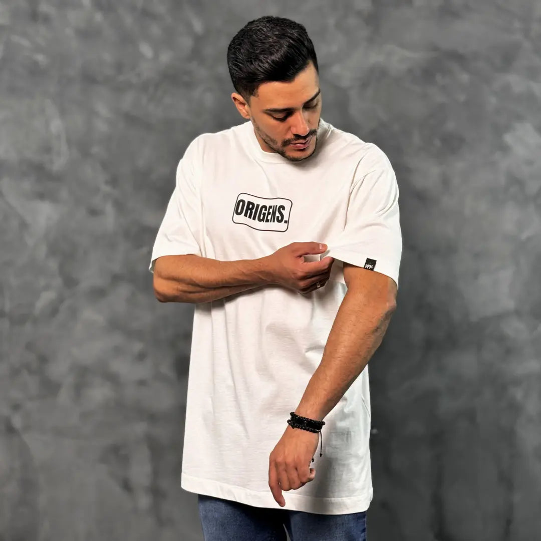 Camiseta Oversized Origens Off-White