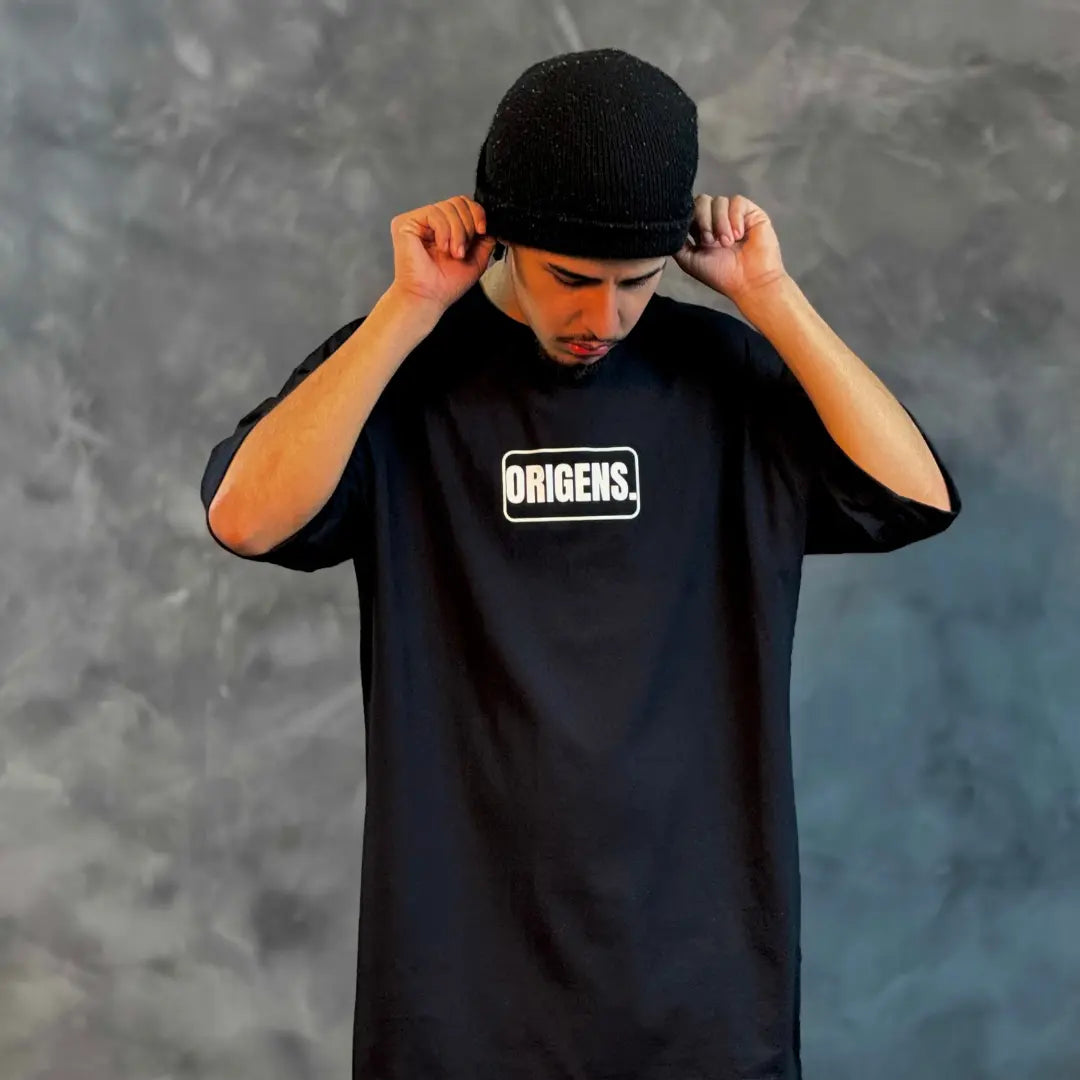 Camiseta Oversized Origens Preto