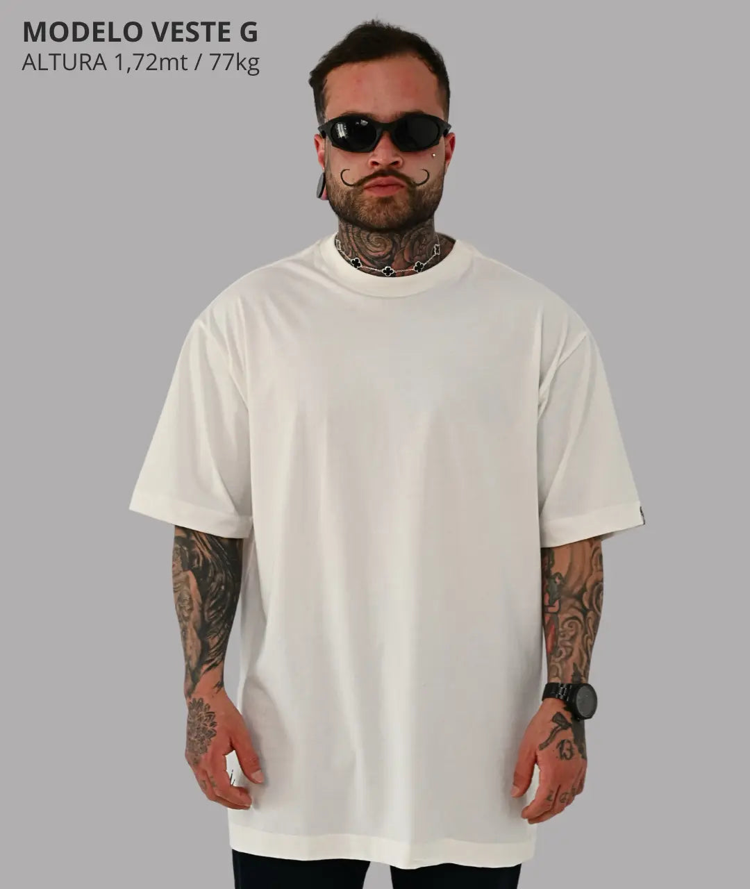 Camiseta Oversized Lisa Off White