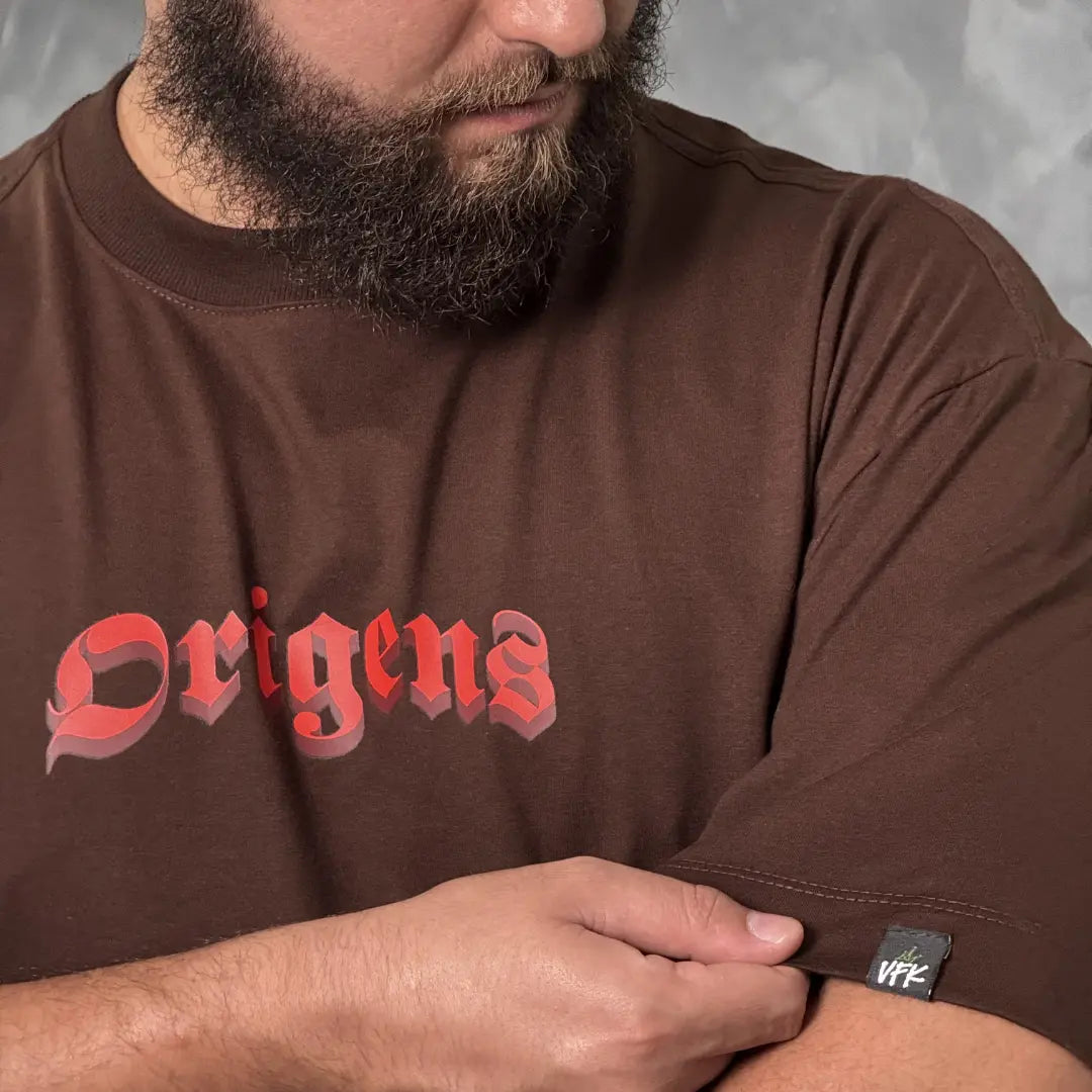 Camiseta Oversized Anjo da Guarda Marrom