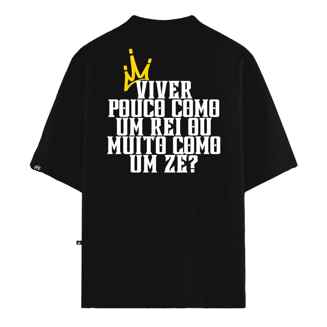 Camiseta Oversized King's Life Preto