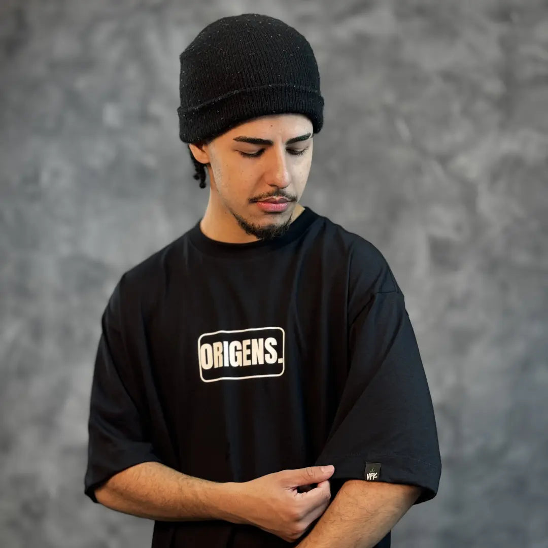 Camiseta Oversized Origens Preto