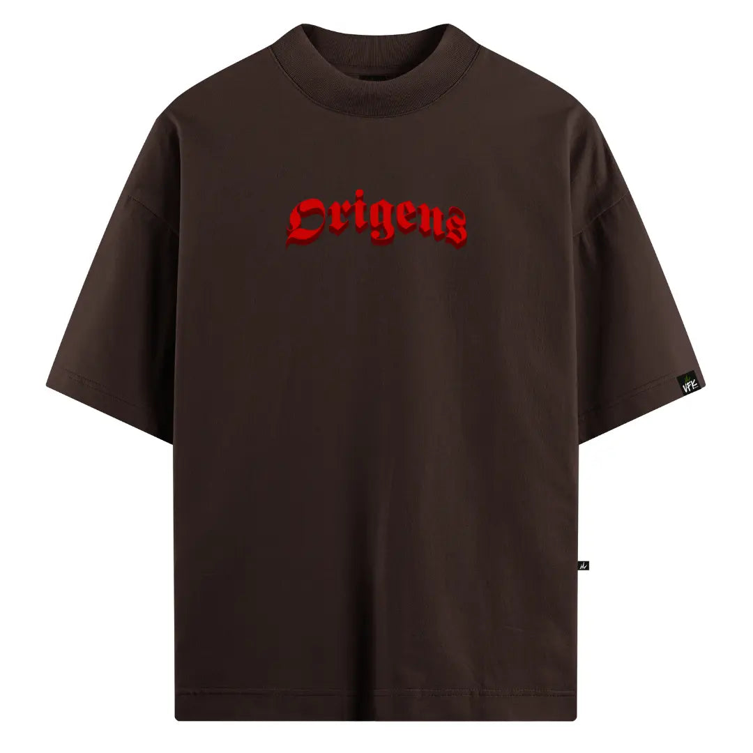 Camiseta Oversized Anjo da Guarda Marrom