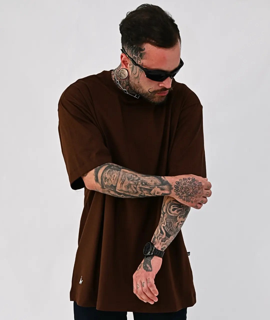 Camiseta Oversized Lisa Marrom