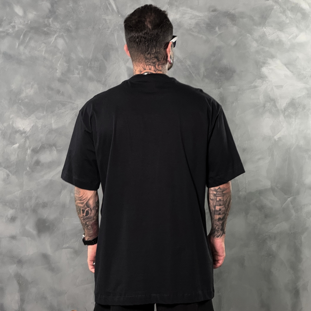 Kit com 3 Camisetas VFK Oversized Preto