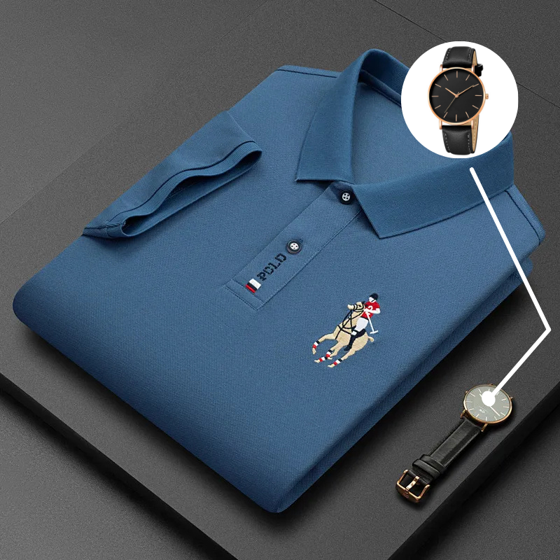 Leve 2 Pague 1 - Camisa Polo Masculina Portuga + Relógio(brinde)