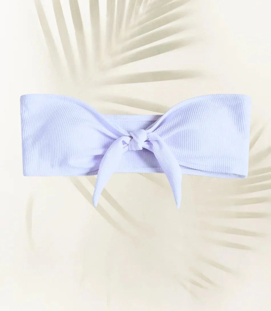 Biquíni Avulso Feminino Cintura Alta Texturizado com Top Faixa | Iaiá