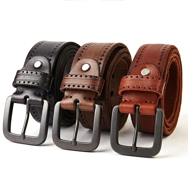 Cinto Masculino de Couro Lorennzi Vintage