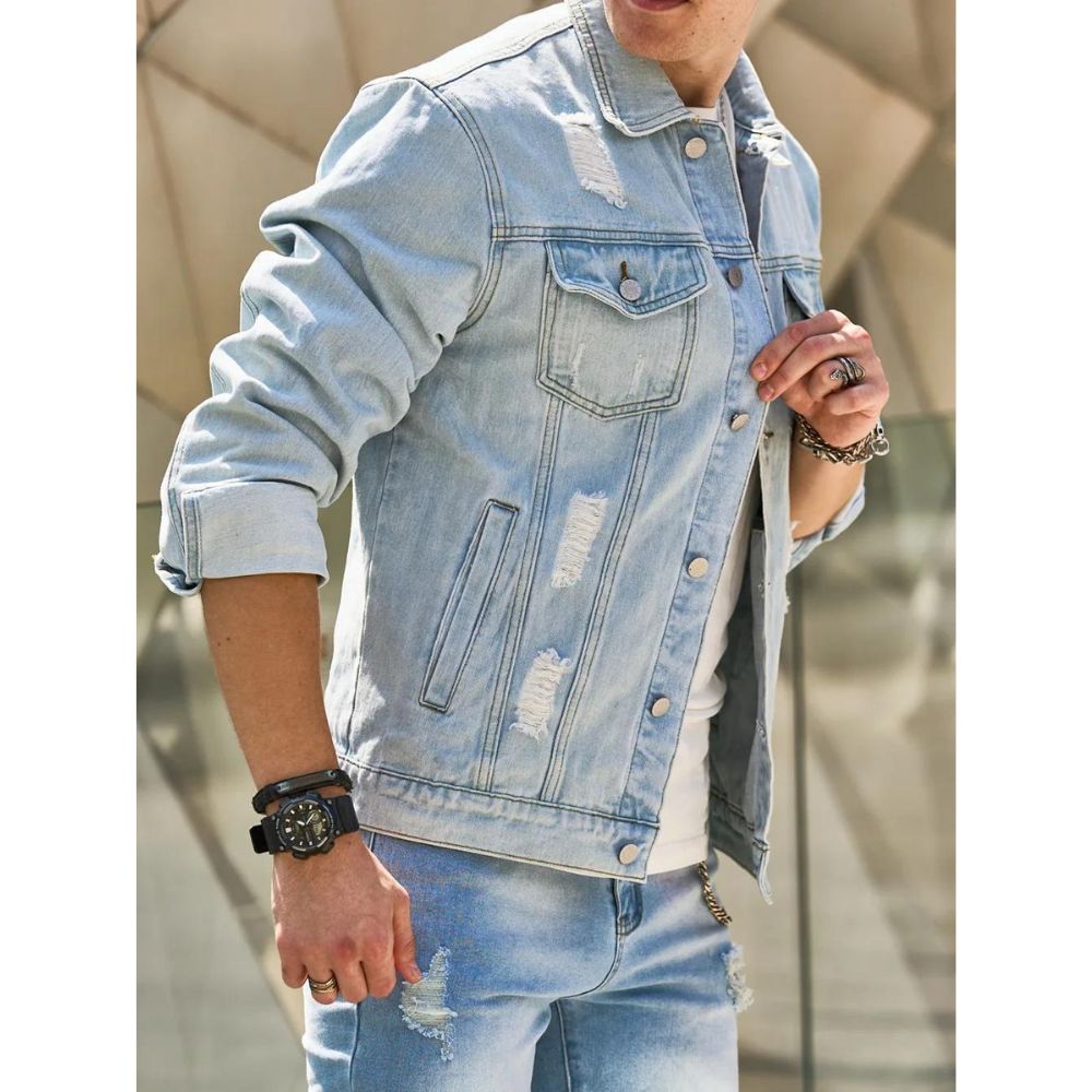 Jaqueta Jeans Masculina Lorennzi Surge
