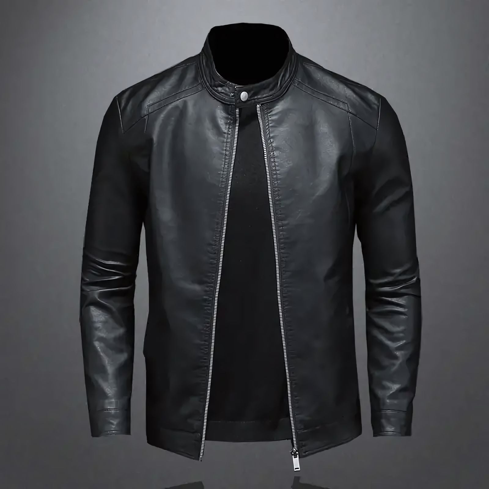 Jaqueta Masculina em Couro Lorennzi Biker