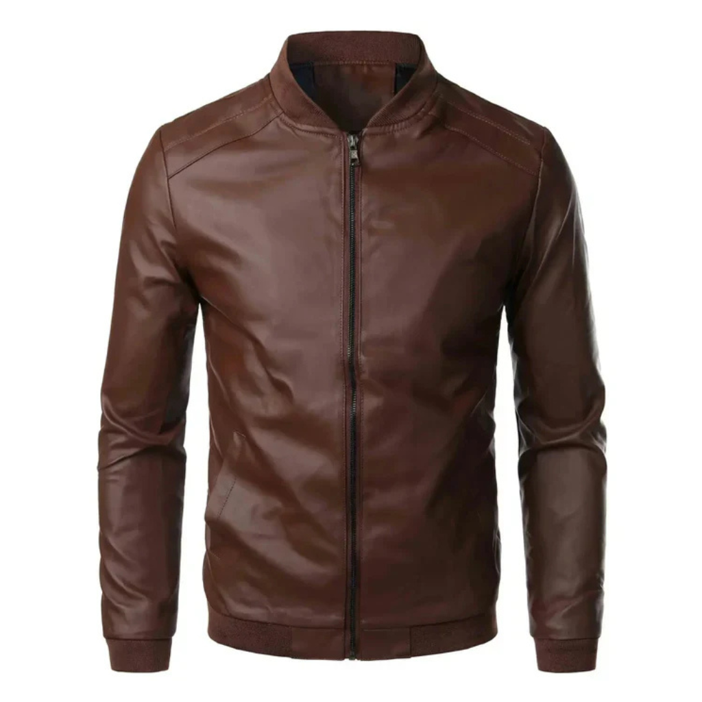 Jaqueta de Couro Masculina Basic Lorennzi
