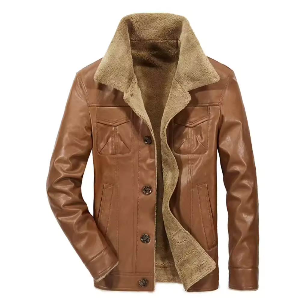 Jaqueta de Couro Masculina Brutale Lorennzi