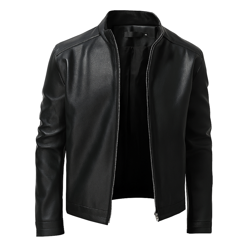 Jaqueta de Couro Masculina Lorennzi Black
