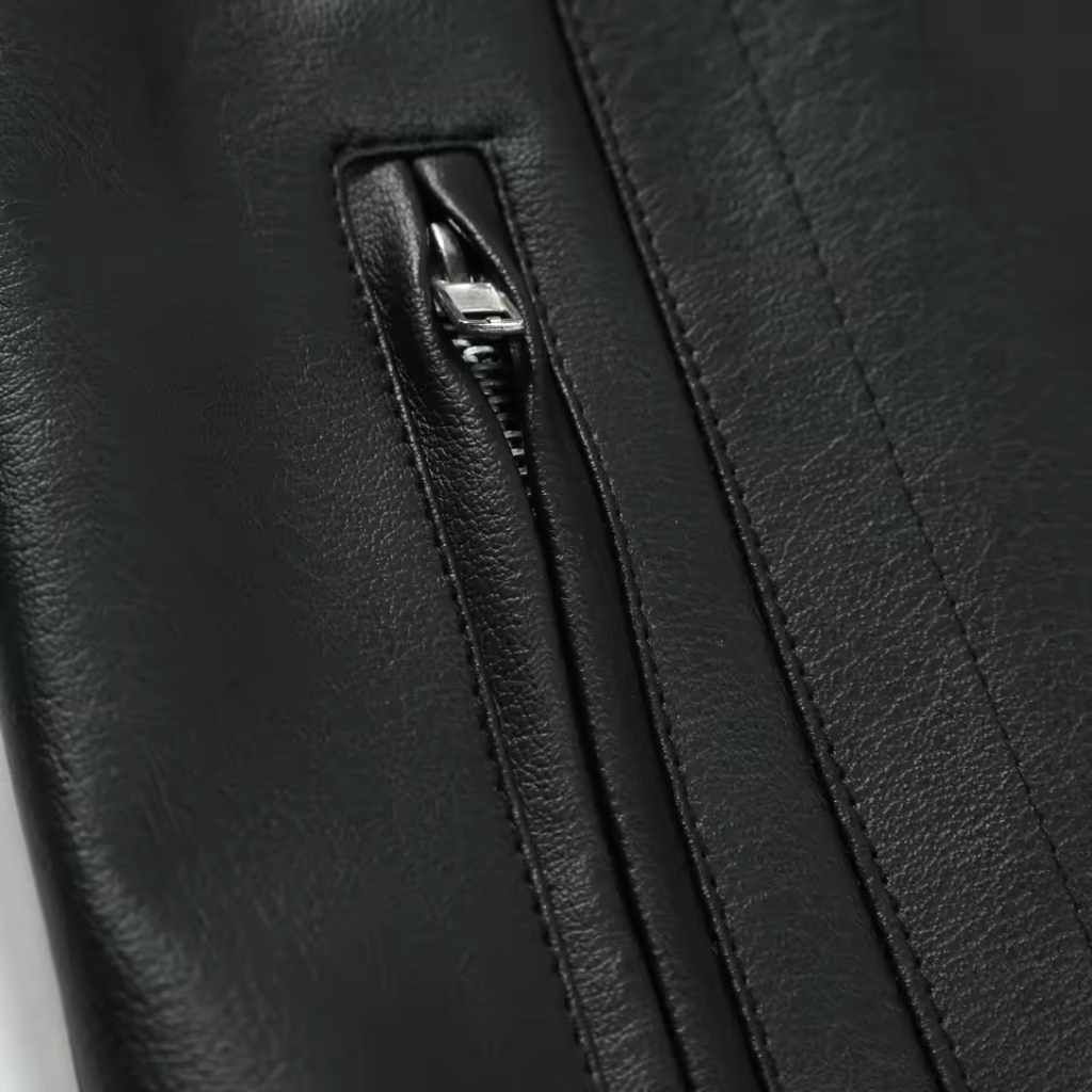 Jaqueta de Couro Masculina Lorennzi Black