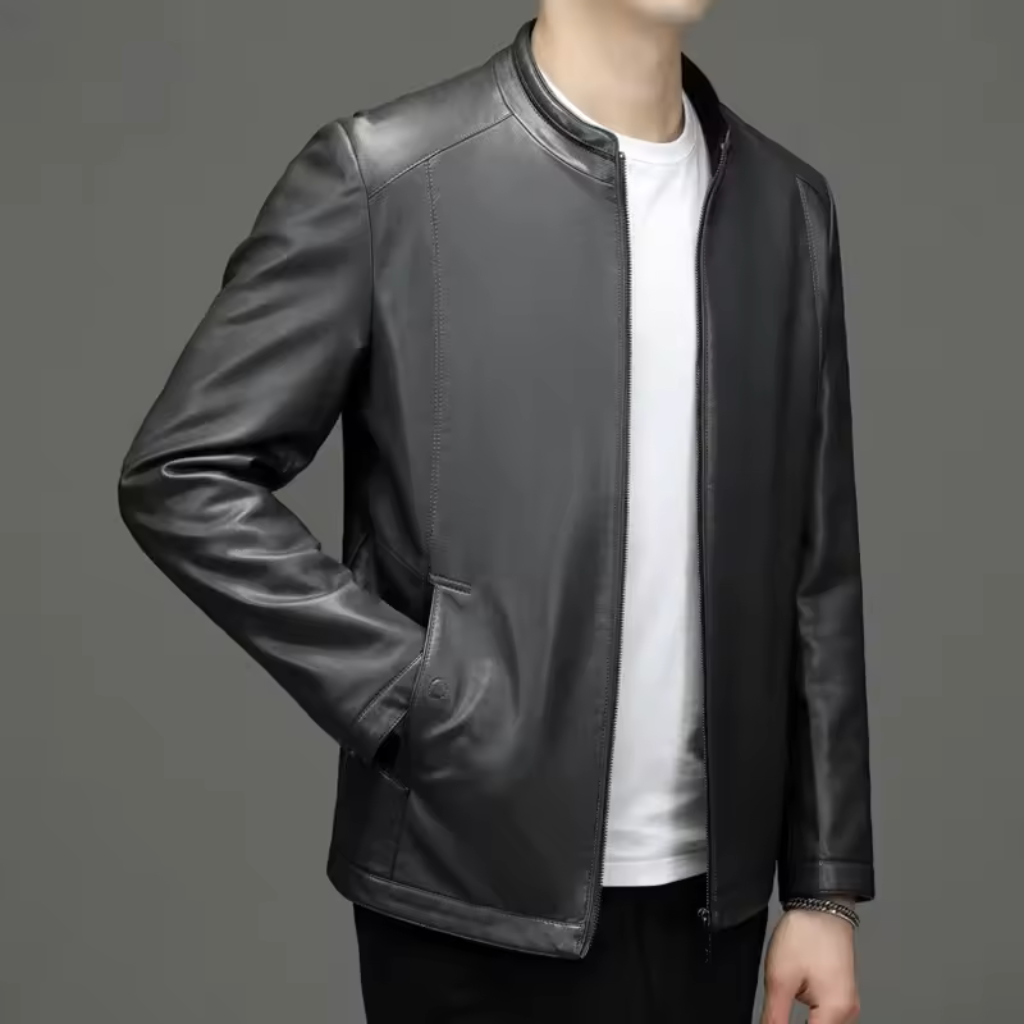 Jaqueta de Couro Masculina Lorennzi High