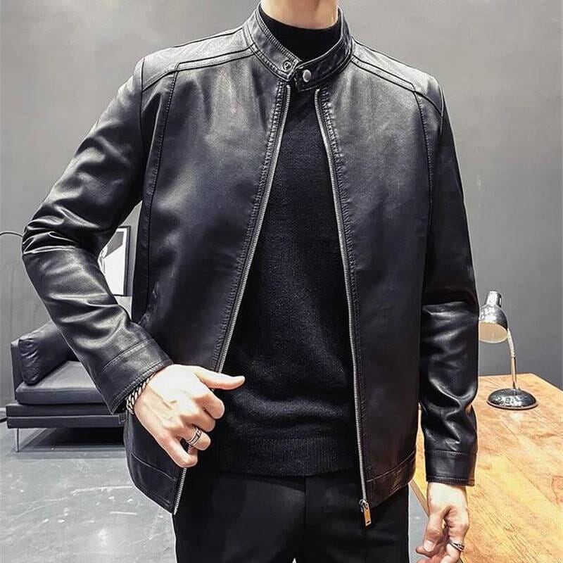 Jaqueta de Couro Masculina Lorennzi Scotland