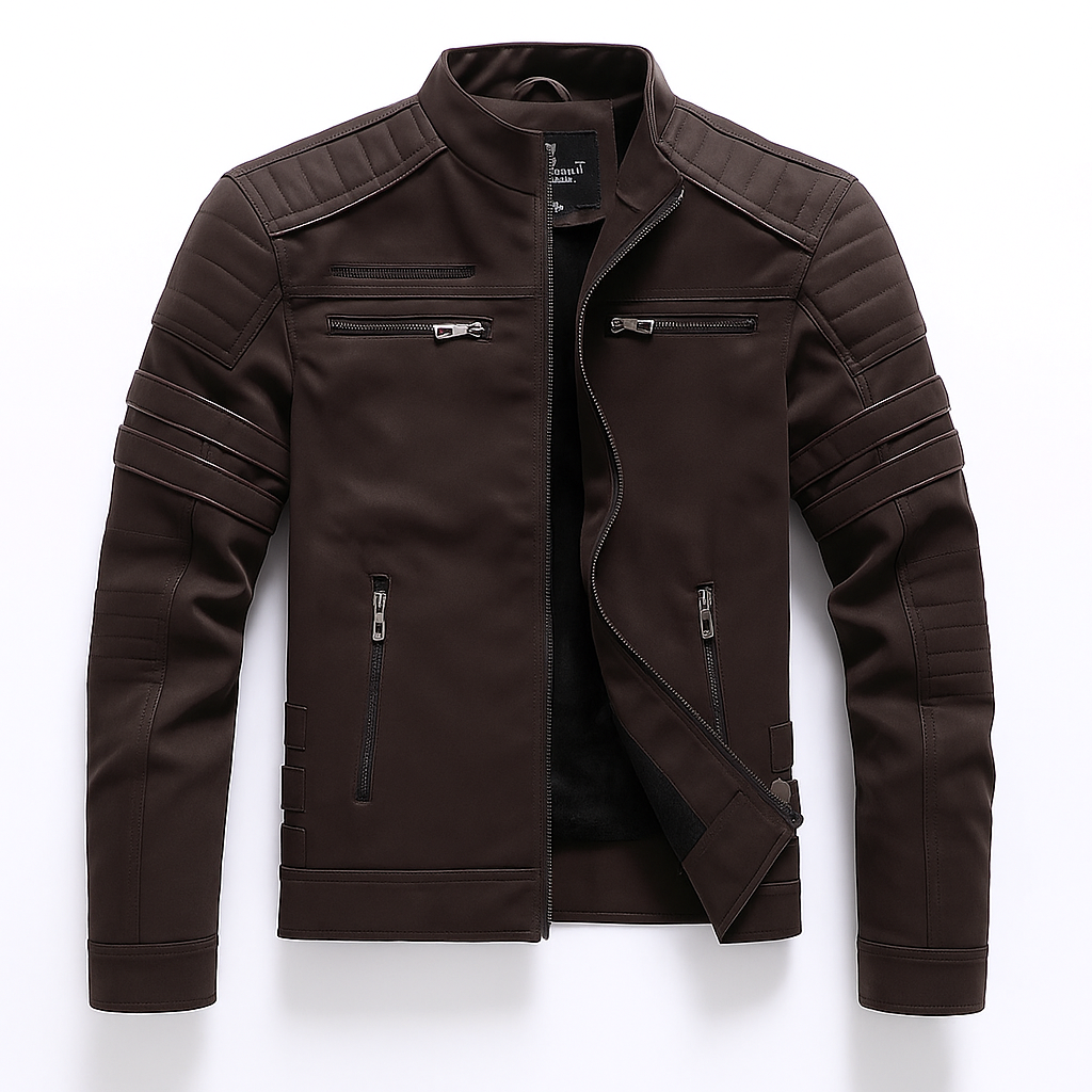 Jaqueta de Couro Masculina Vulcan Lorennzi