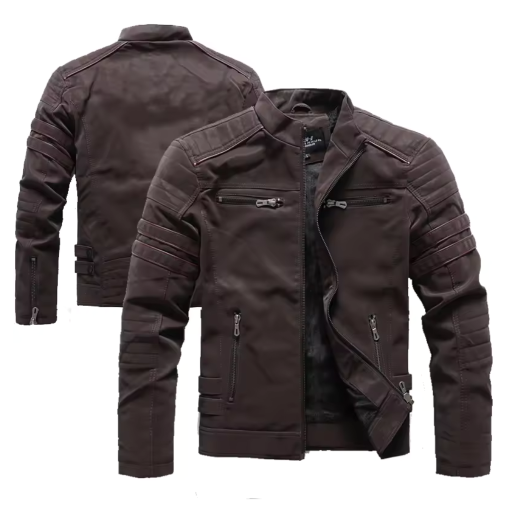 Jaqueta de Couro Masculina Vulcan Lorennzi