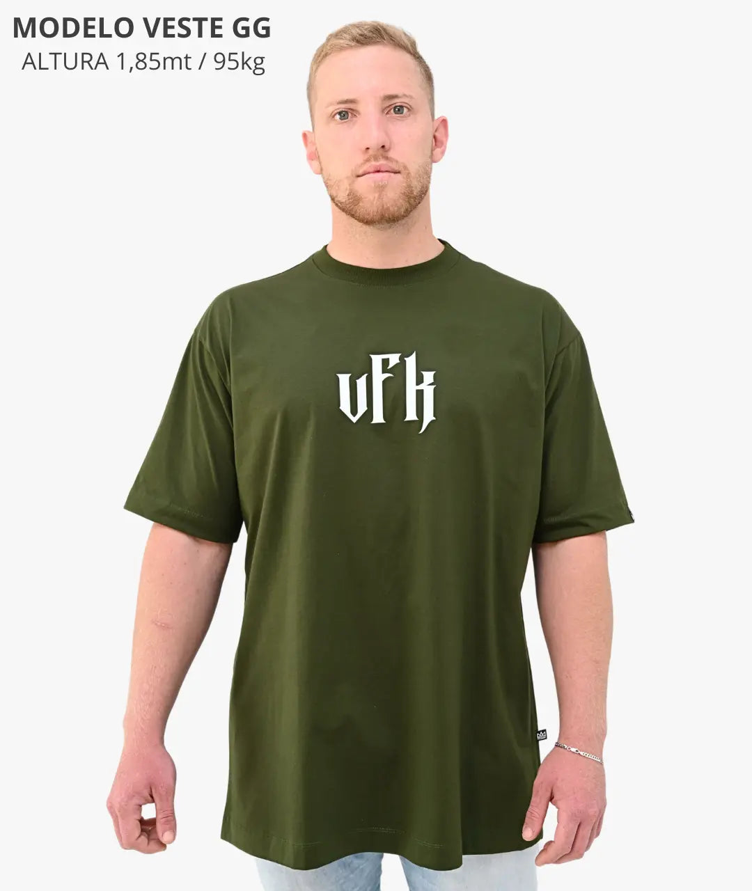 Camiseta Oversized VFK Label Verde