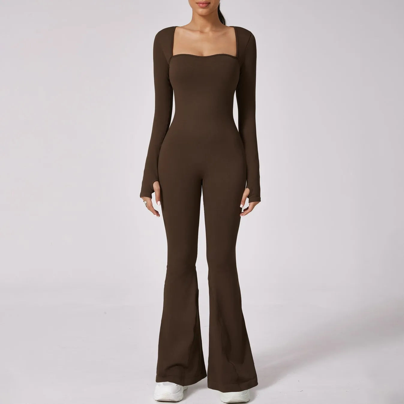 Macacão Casual Flare Manga Longa Modern Confort - FITNESS