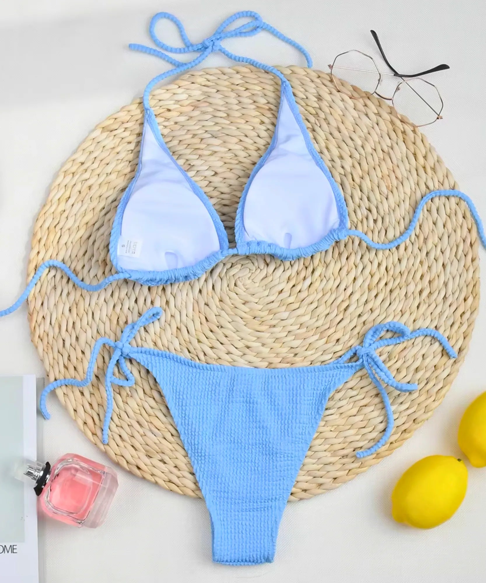 Biquíni Crochê Premium Triangulo Amarração Lateral | Fabi