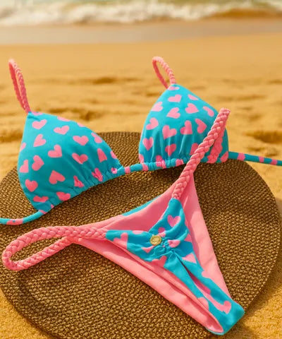 Biquíni Fio Dental Estampado Triângulo Ajustável | Levis