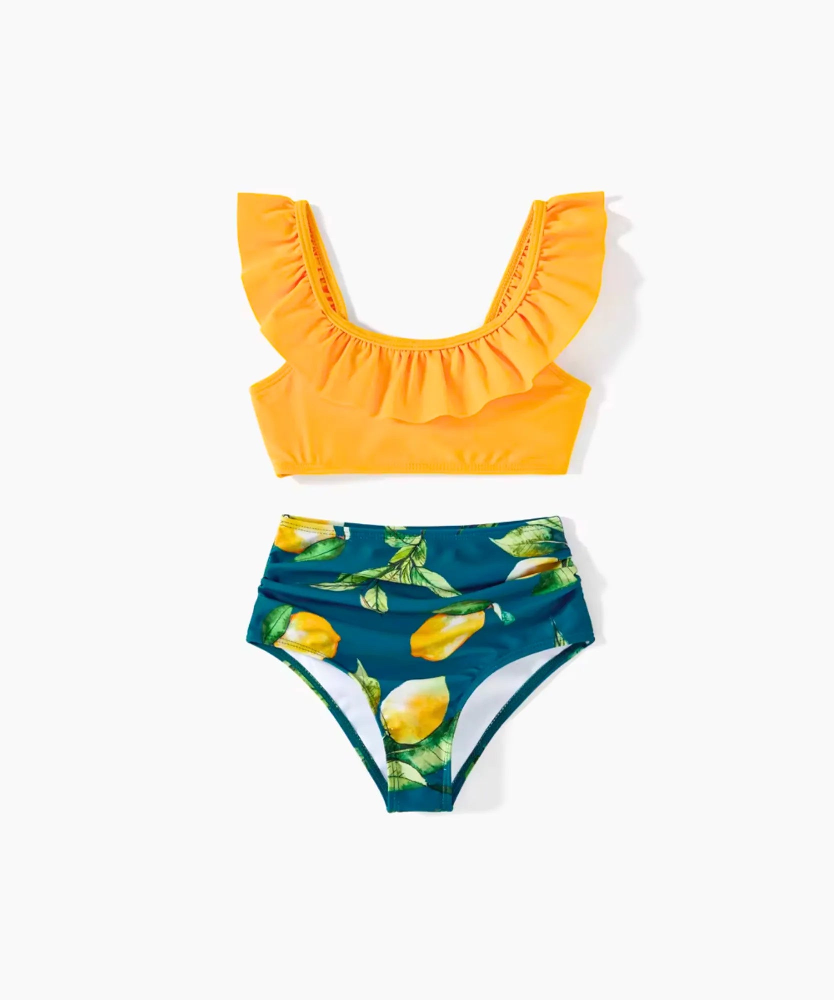 Biquini Mãe Filha Pai Filho Shorts Limão Premium Verão | Meli