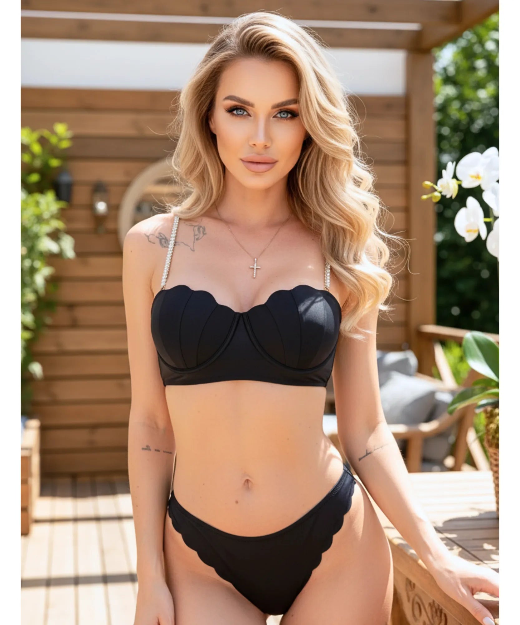 Biquíni Saída De Praia 3 Peças Push up Sustentação | Pia