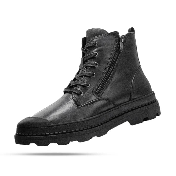 Bota Coturno em Couro Masculino Montvani MV295