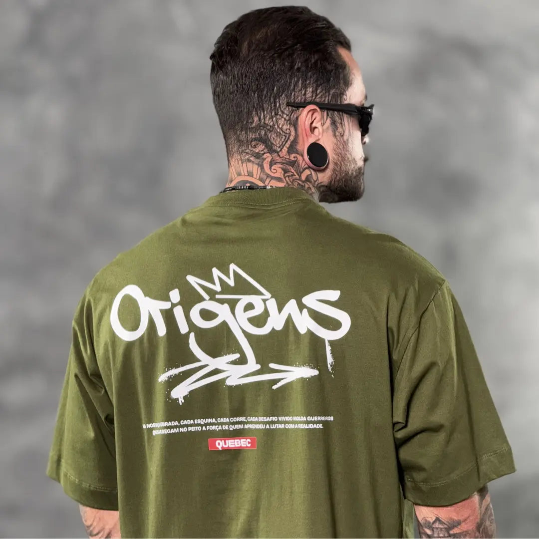 Camiseta Oversized Quebec Verde
