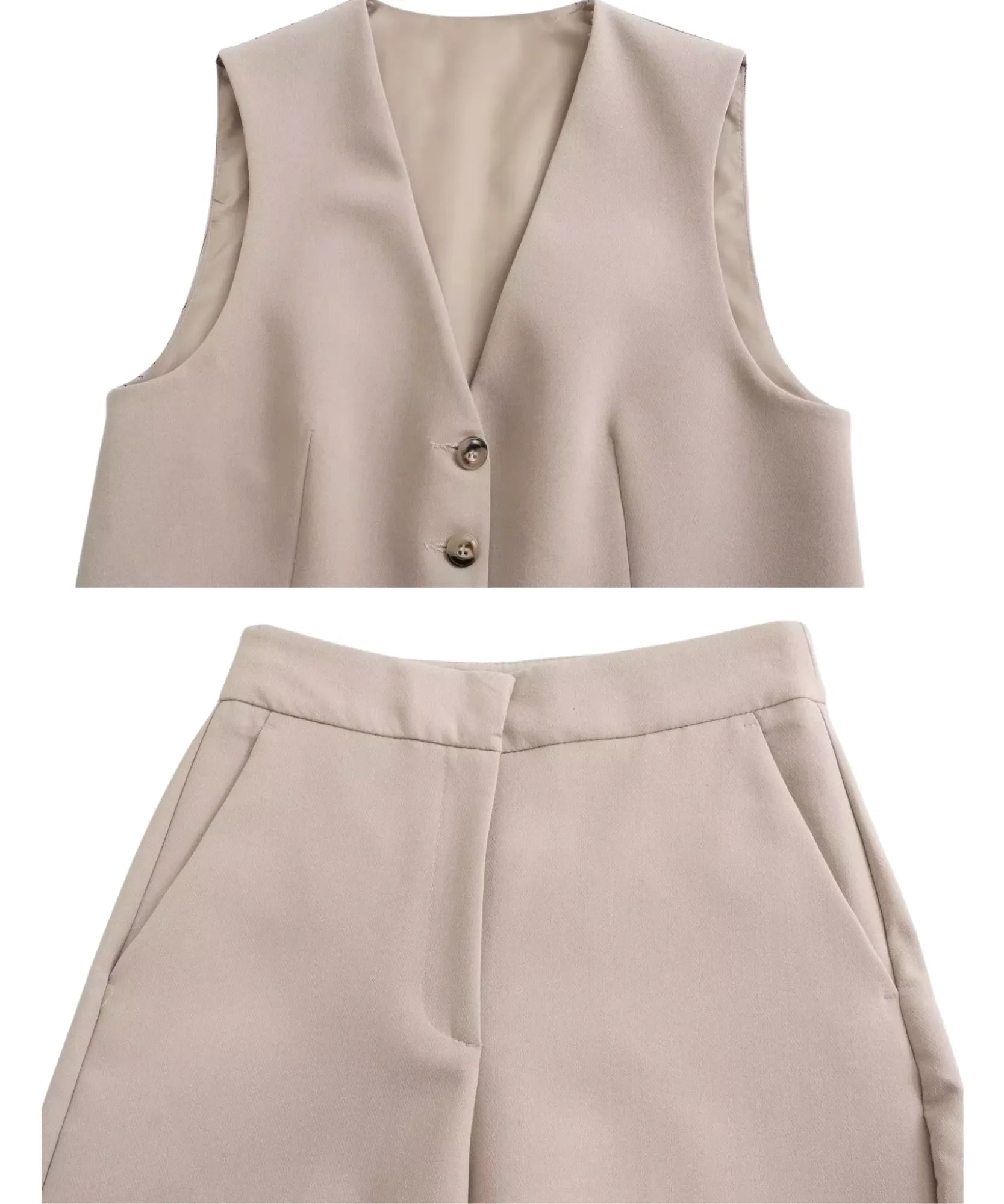 Conjunto Alfaiataria Feminino Colete Calça Elegante | Lolin